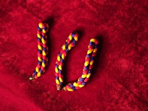 NEW 3 PCS KAAL BHARAV ji WRIST BAND RELIGIOUS HINDU PUJA FASHION VASTU BANARAS