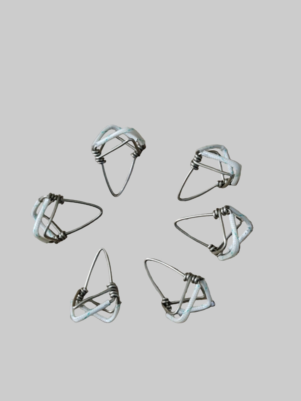 New 6 Pcs Single Wire Grib Iron Mizrab/ Mijrab Professional Musical Instrument Sitar  Banaras