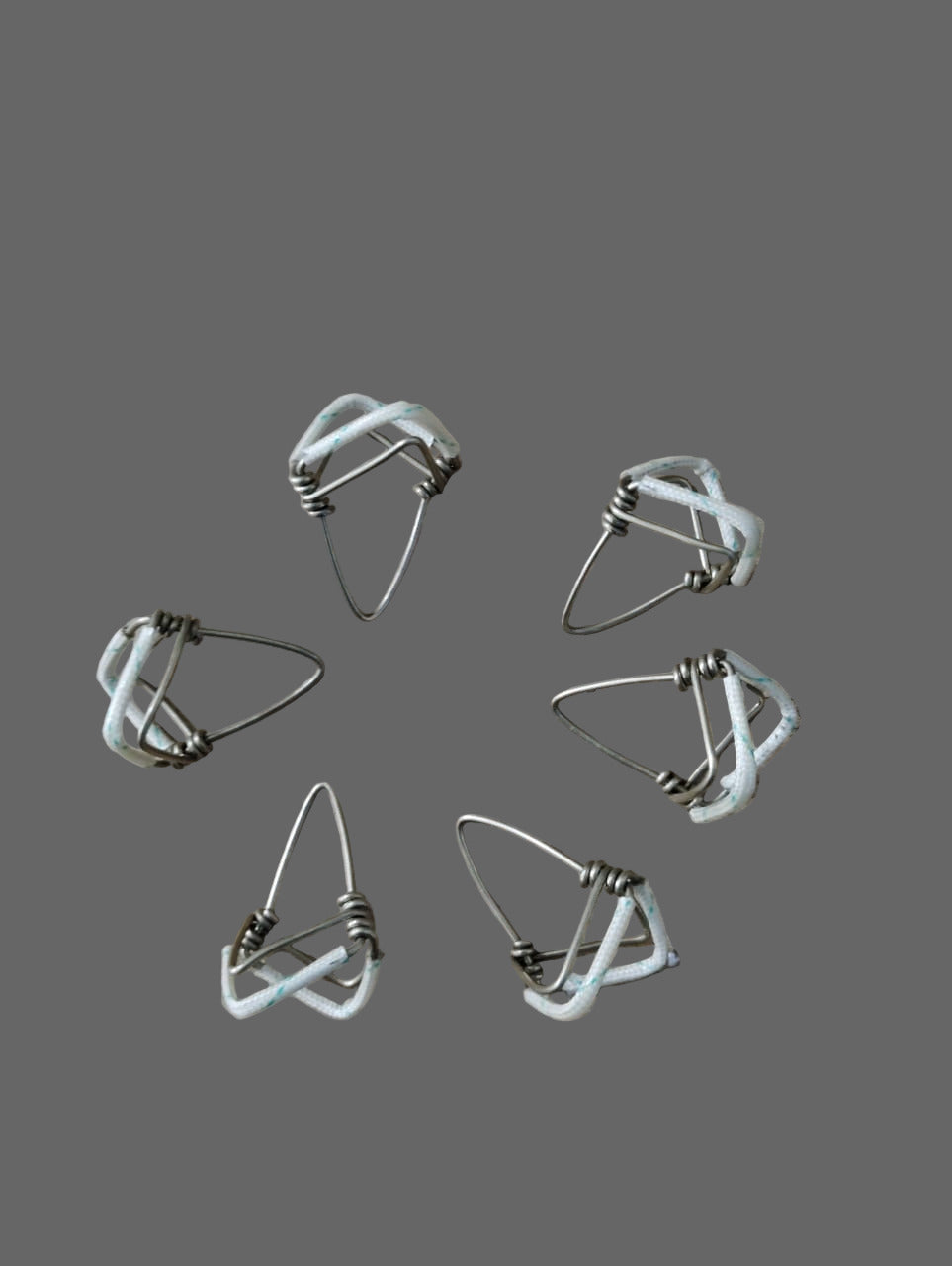 New 6 Pcs Double Wire Iron Mizrab Mijrab Professional Sitar Musical Instrument from Banaras