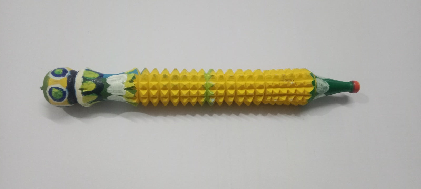 combo of  pen and plam Massager set 6 inches Manual Acupressure Handcrafted Body and Health Round Massager yellow,green and red