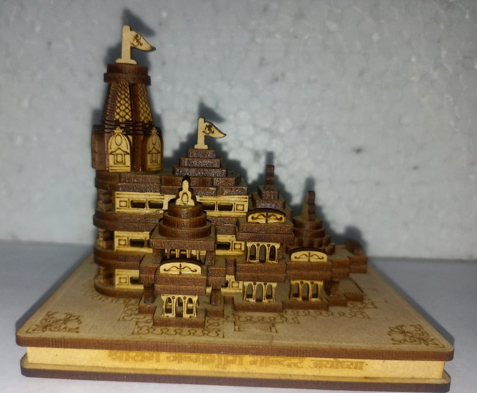 SRI RAM TEMPLE SIZE 4.3 INCH HAND CARVED REPLICA HINDU PUJA RELIGIOUS DECOR GIFT