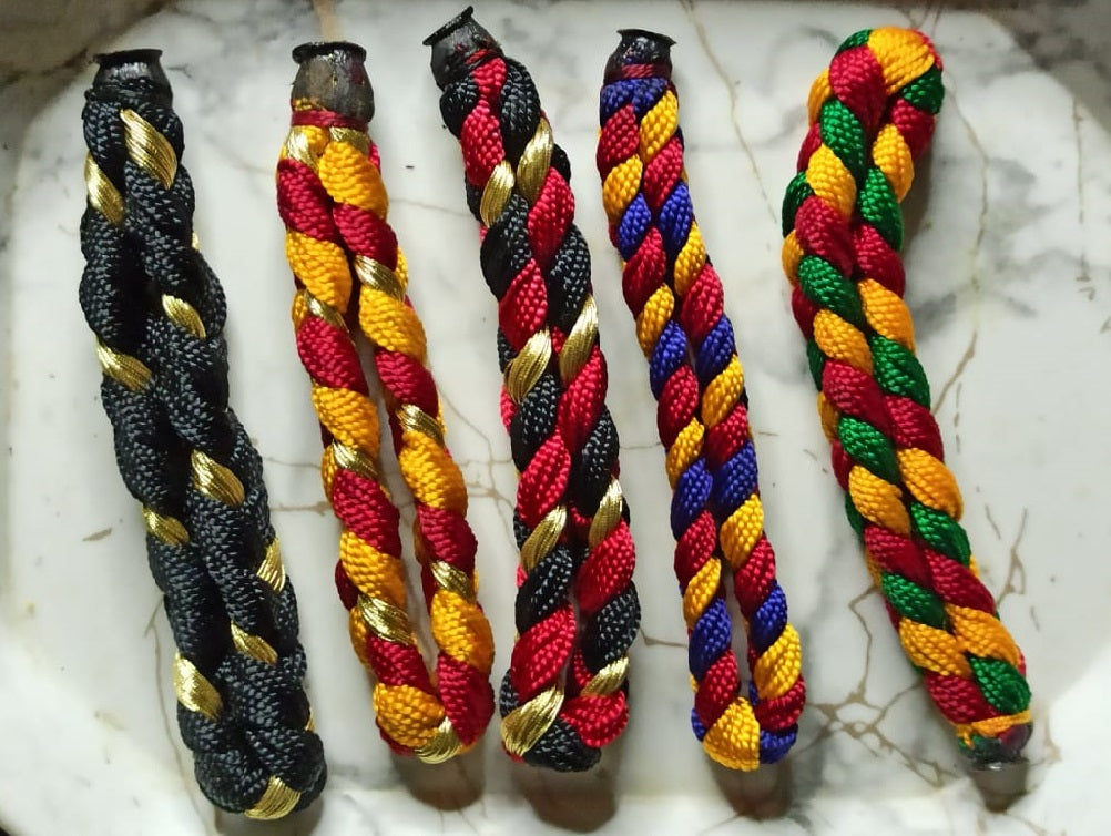 New Combo of 5 Wrist Band Multicolour Traditional  Kaal Bhairav Ji Hindu Religious Banaras Fashion