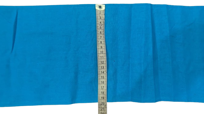 Blue Cotton Langota Koupean Traditional Outfits Yoga Sports Workout Handcrafted Banaras