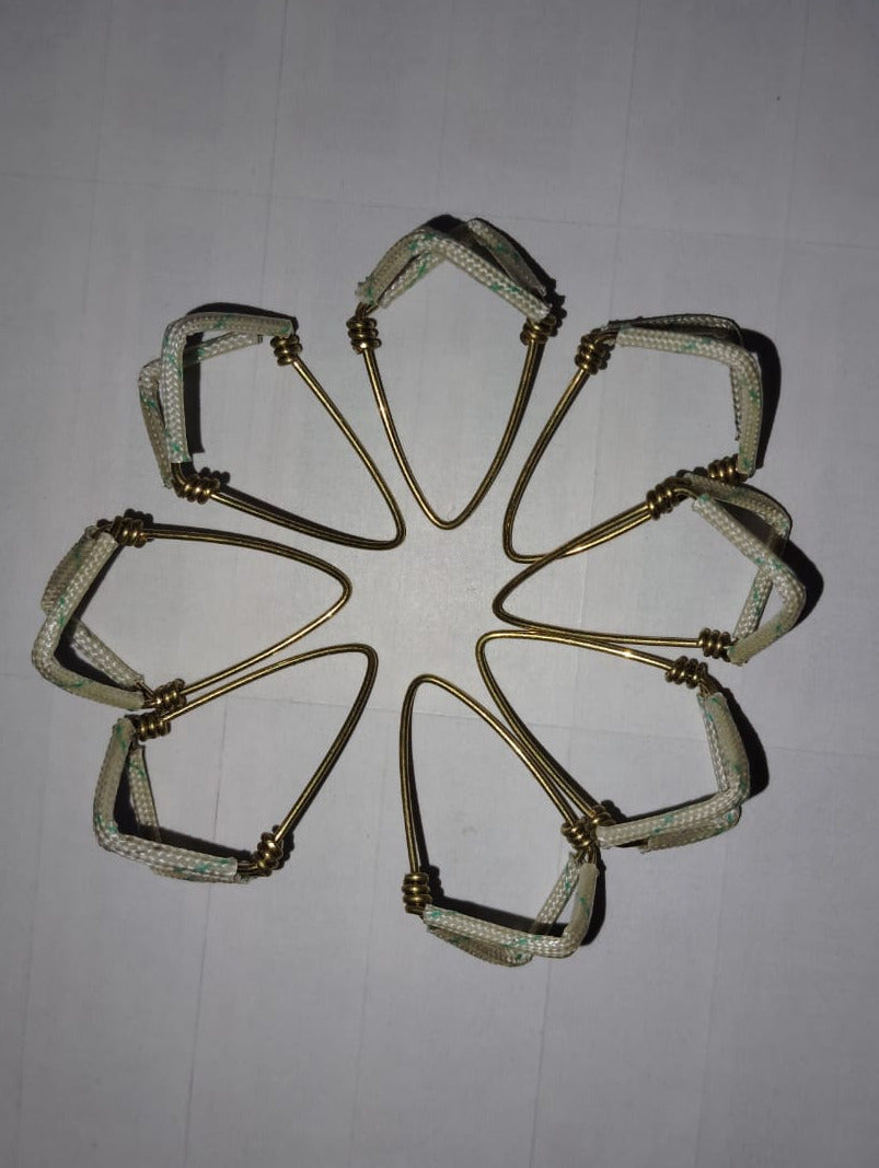 New 6 Pcs Single Wire Grib Brass Mizrab/ Mijrab Professional Musical Instrument from Banaras