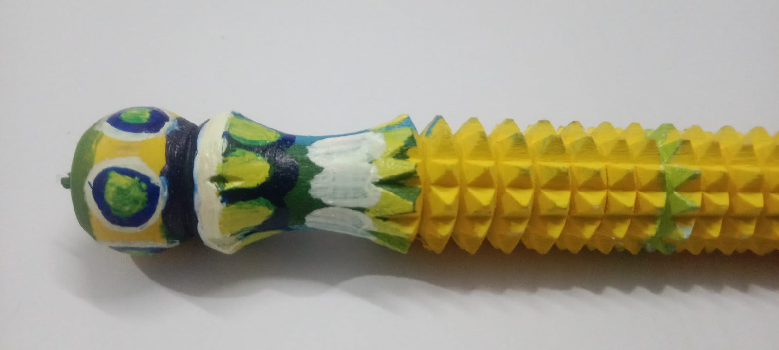 combo of  pen and plam Massager set 6 inches Manual Acupressure Handcrafted Body and Health Round Massager yellow,green and red