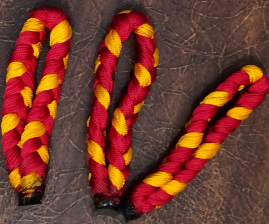 New Set of 5  wrist Band Cottton Hindu pooja Unisex Kaal Bhairav Ji Religious Band Banaras