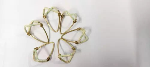 New 6 Pcs Single Wire Grib Brass Mizrab/ Mijrab Professional Musical Instrument from Banaras