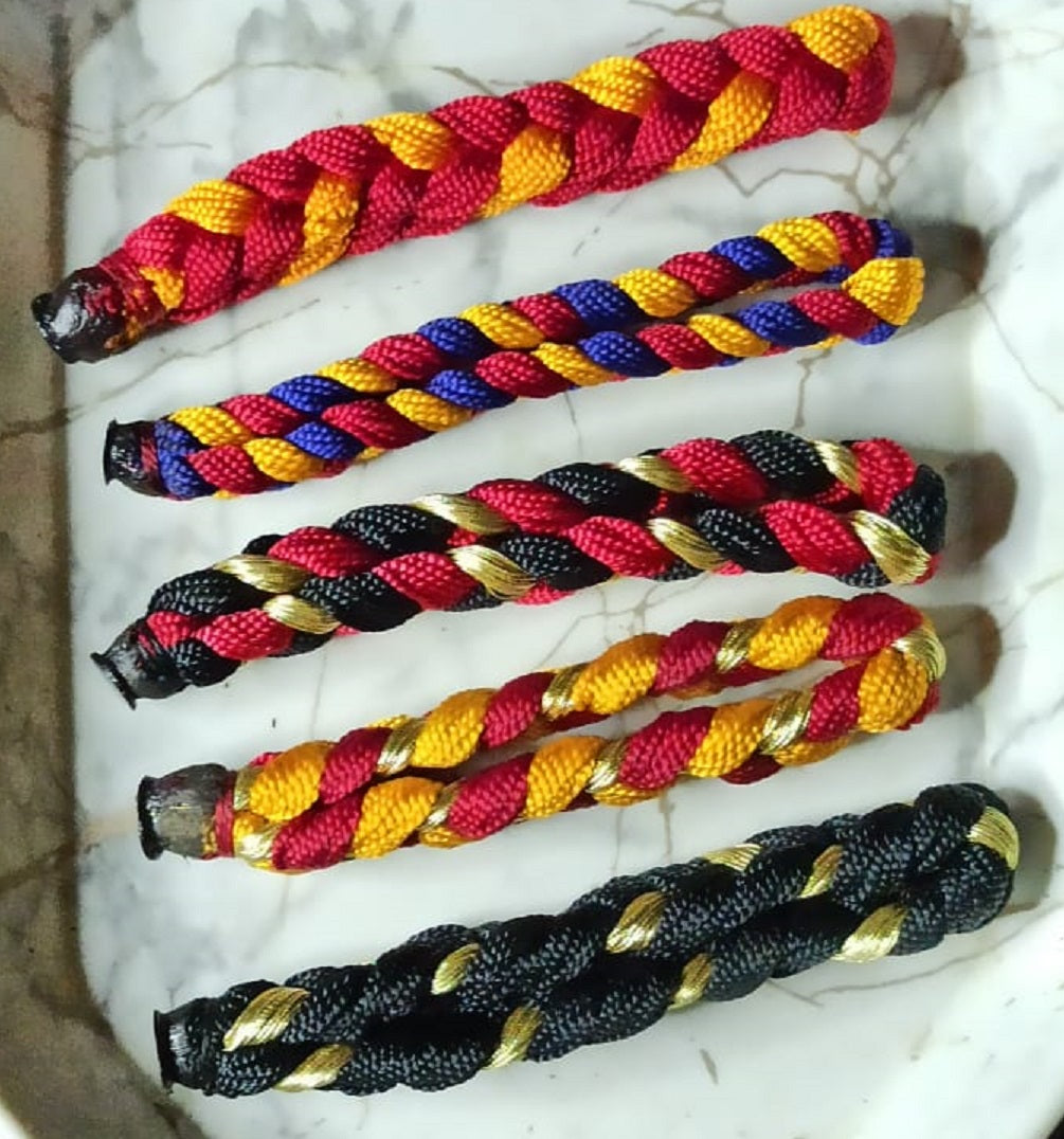 New Set of 5 wrist band cotton Hindu Puja Kaal bahirav ji Band banaras Fashion India