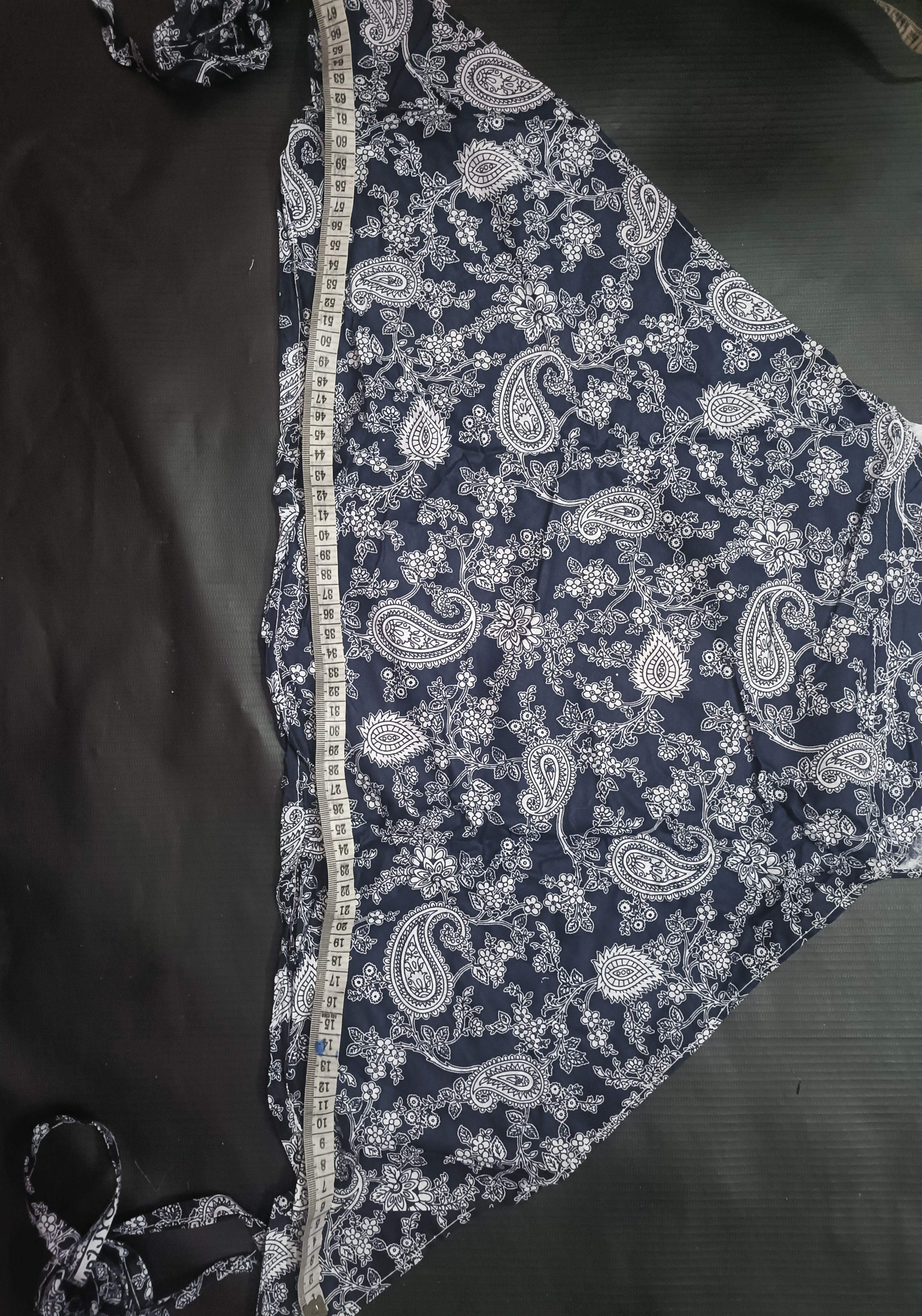 Soft Cotton Langota Dark blue and White for Female Yoga Workout Sport Traditional Koupean Lingerie