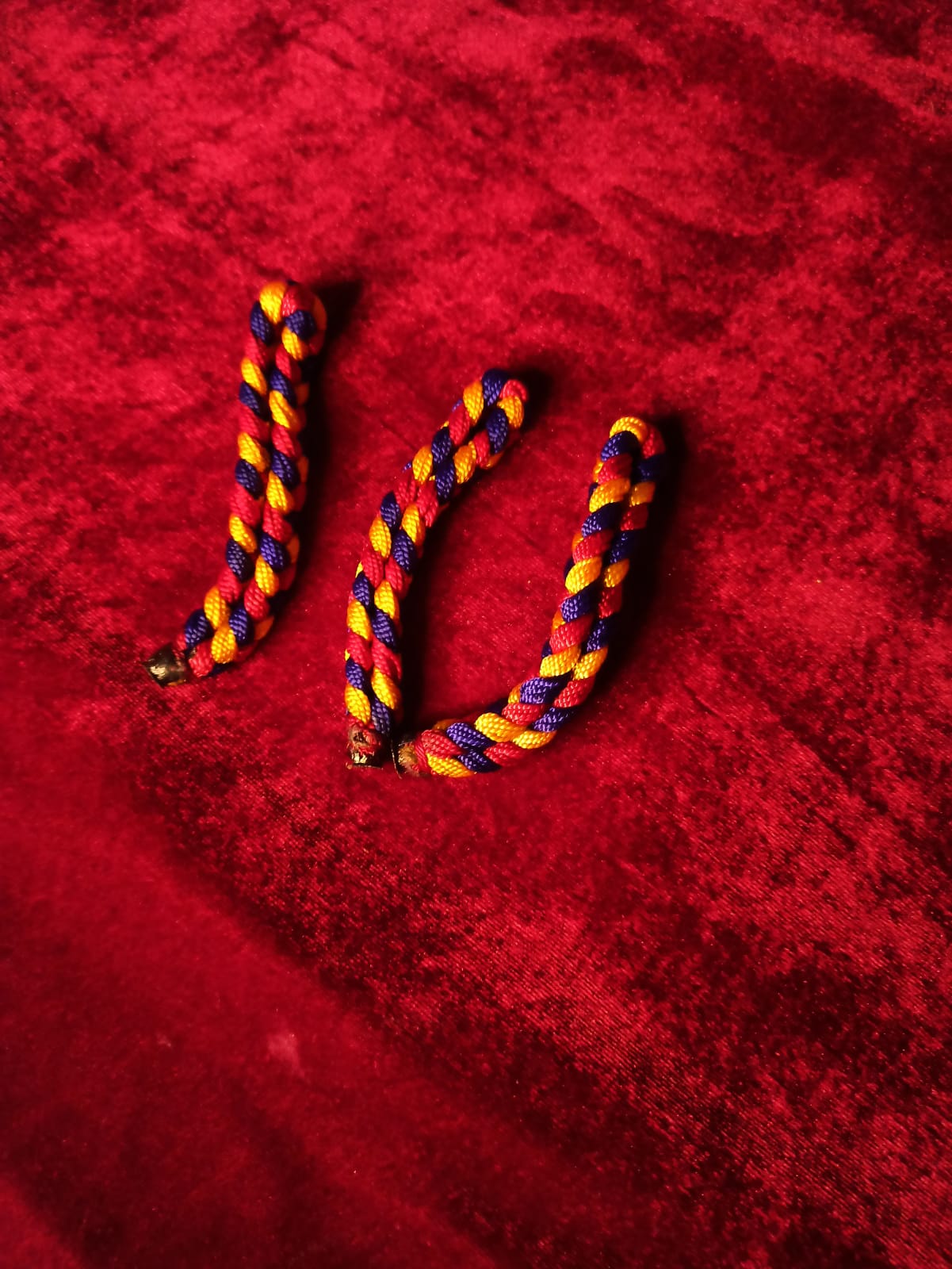 NEW 3 PCS KAAL BHARAV ji WRIST BAND RELIGIOUS HINDU PUJA FASHION VASTU BANARAS