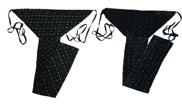 Pair of cotton langota green colour  different print and design Handcrafted Traditional Yoga Workout Sports Underwear Banaras