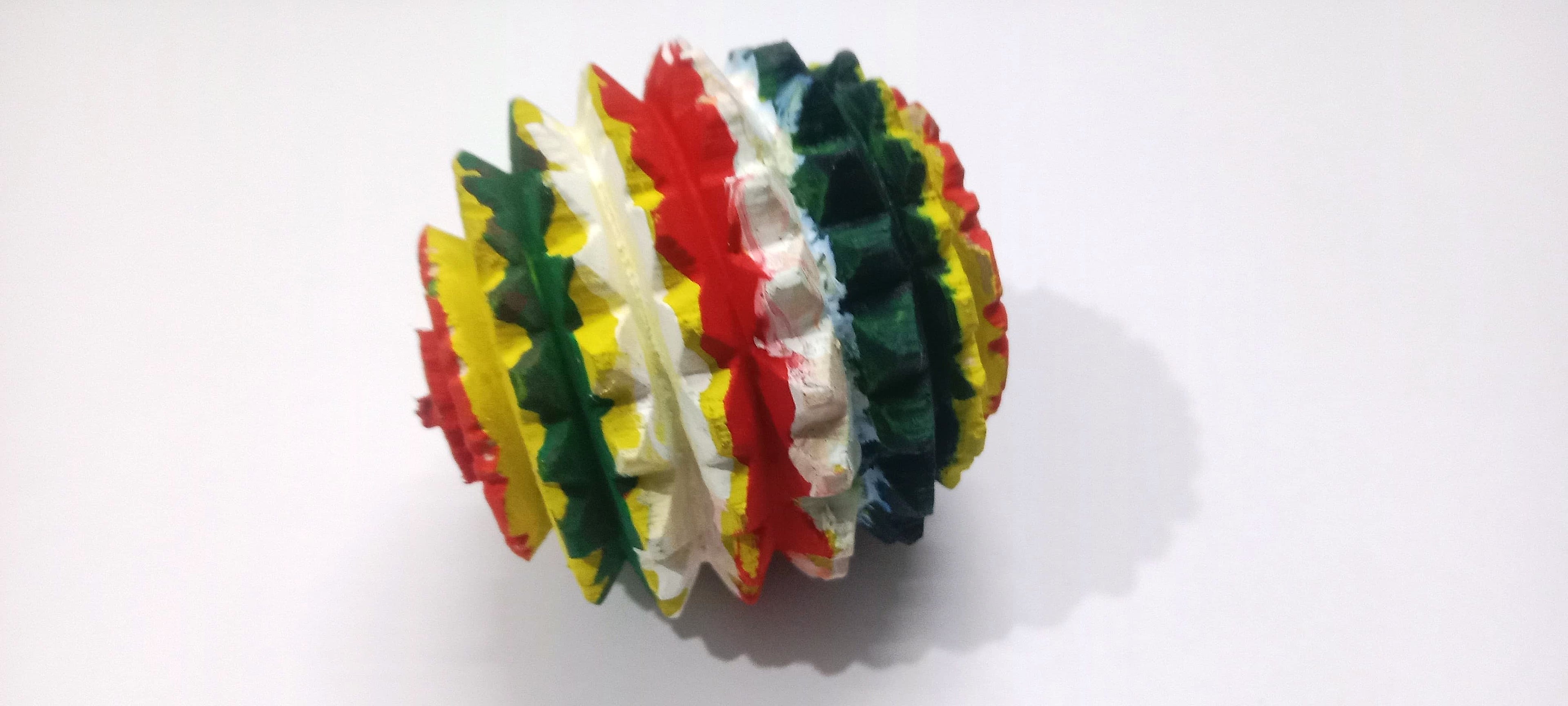 combo of  pen and plam Massager set 6 inches Manual Acupressure Handcrafted Body and Health Round Massager yellow,green and red