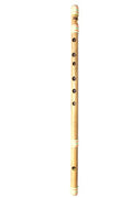 New Scale A Sharp 23" Flute Bamboo Bansuri Musical Instrument Handmade Indian Set Natural Form Banaras