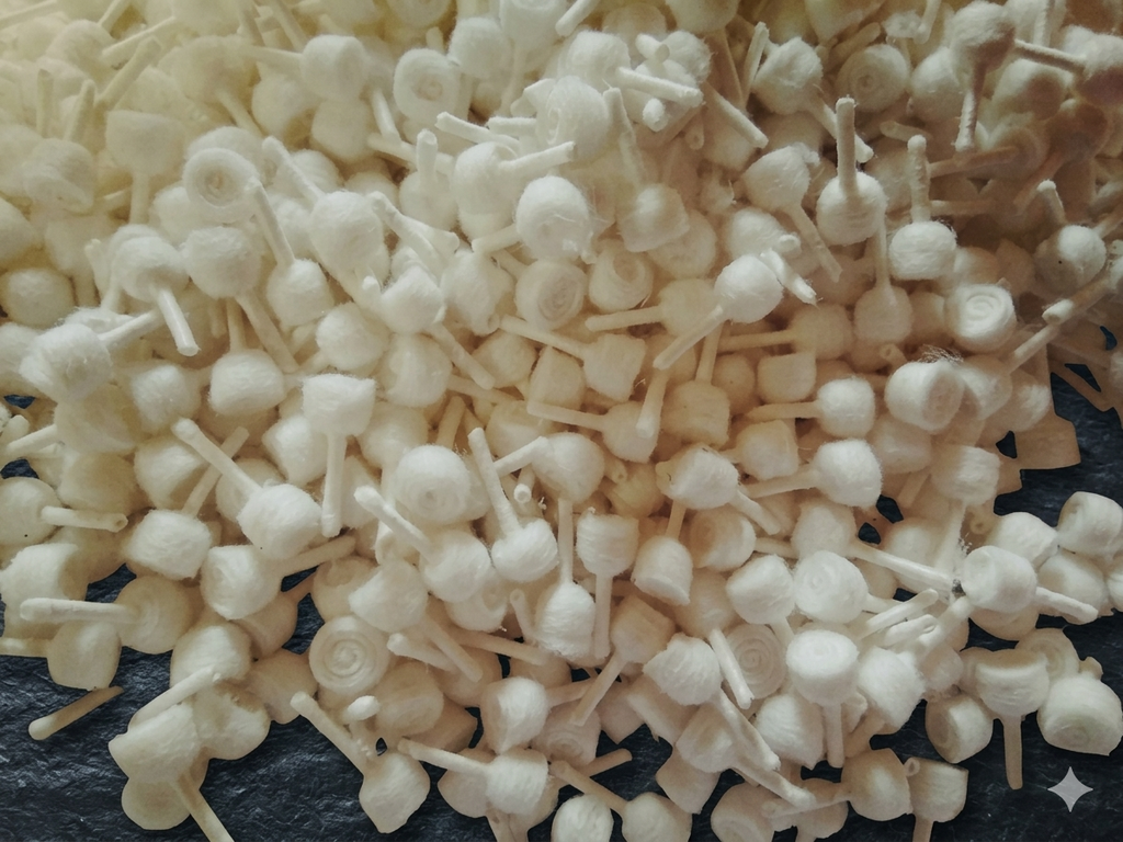 100 pcs cotton wicks Traditional Hindu pooja Religious Banaras