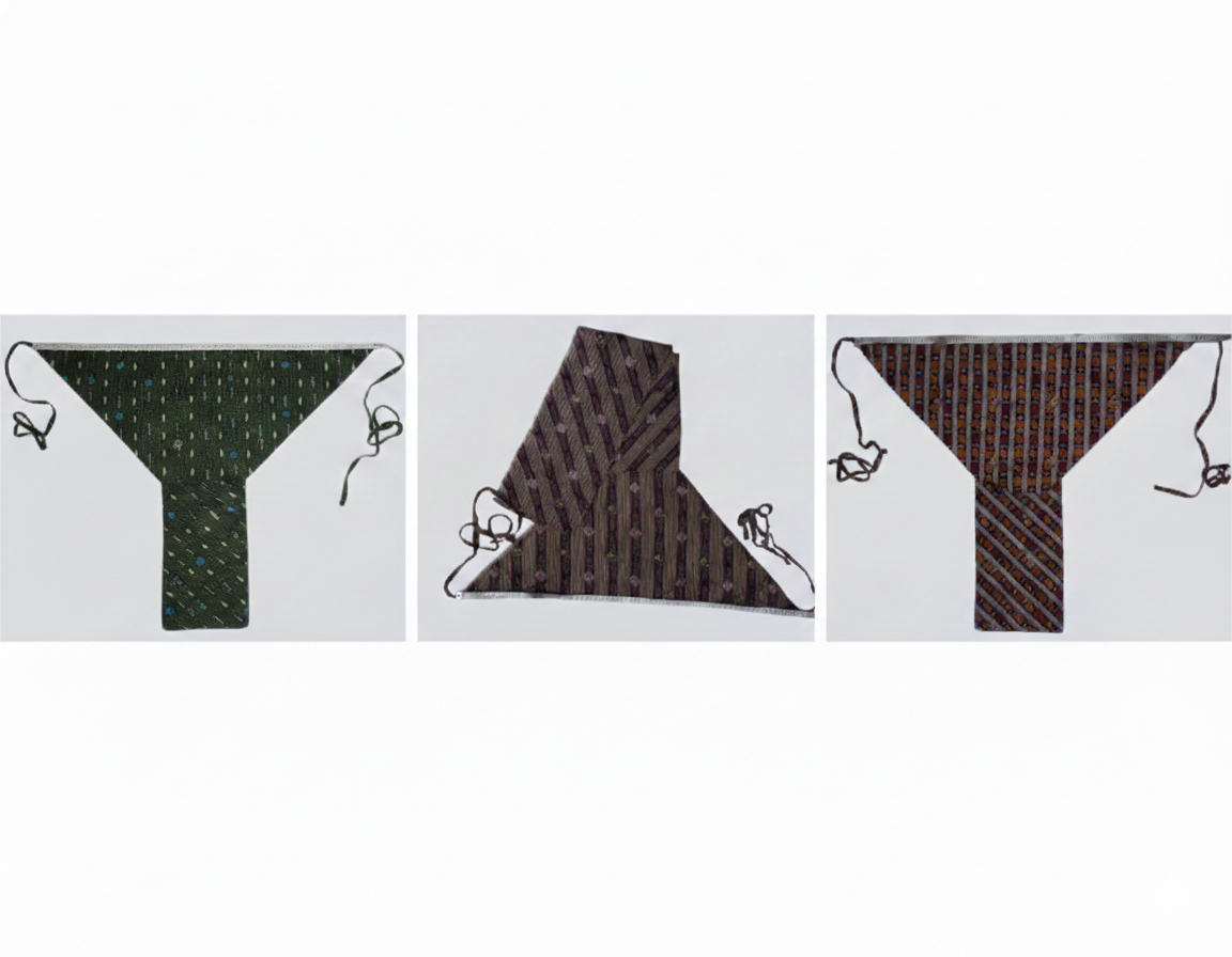Set of 3 Soft Cotton Langota browny,maroon and green different print and design Handcrafted Traditional Yoga Workout Sports Underwear Banaras