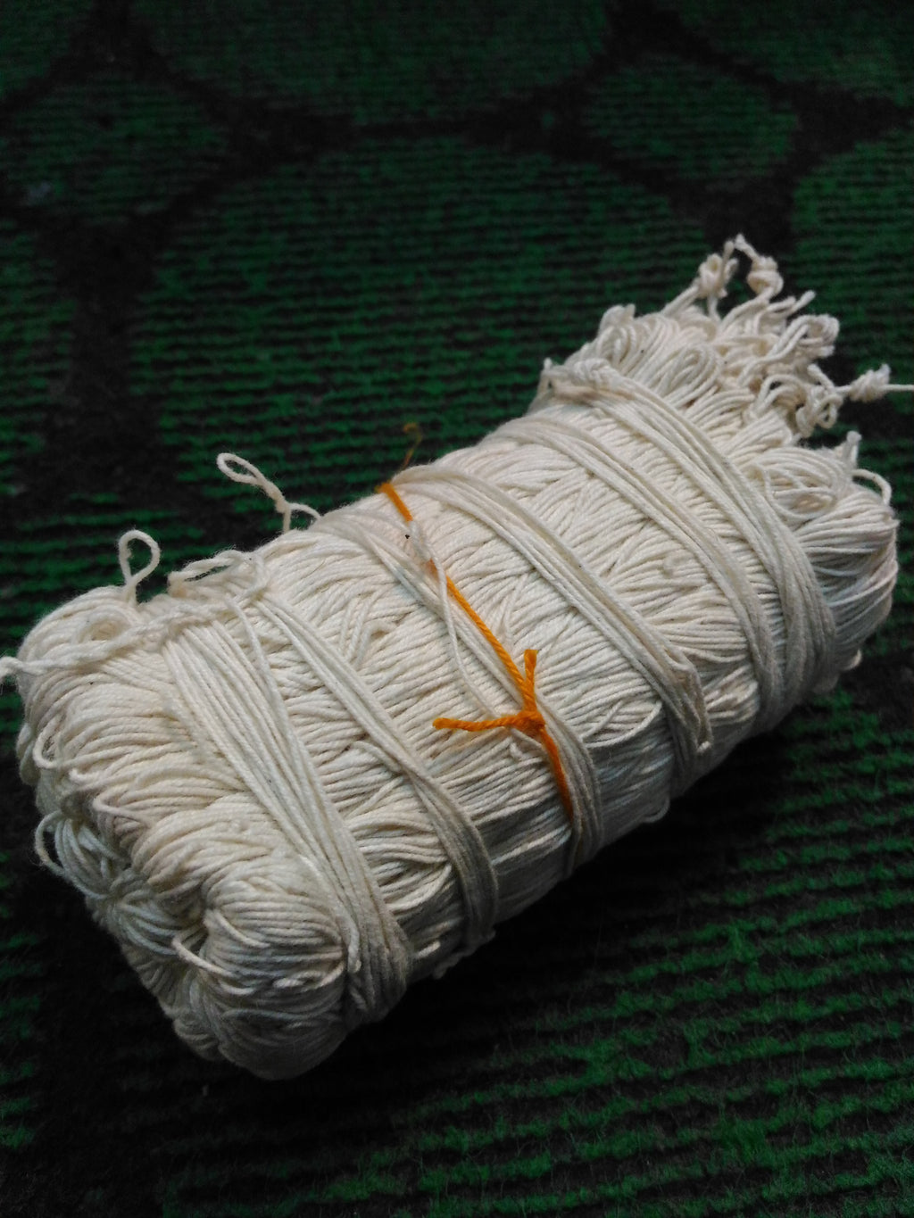 set of 2 yellow and white janeu thread traditional Hindu pooja puja Religious