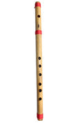 New Scale B 20" Bamboo Flute Bansuri Musical Handmade Instrument Natural Woodwind Set Form Banaras