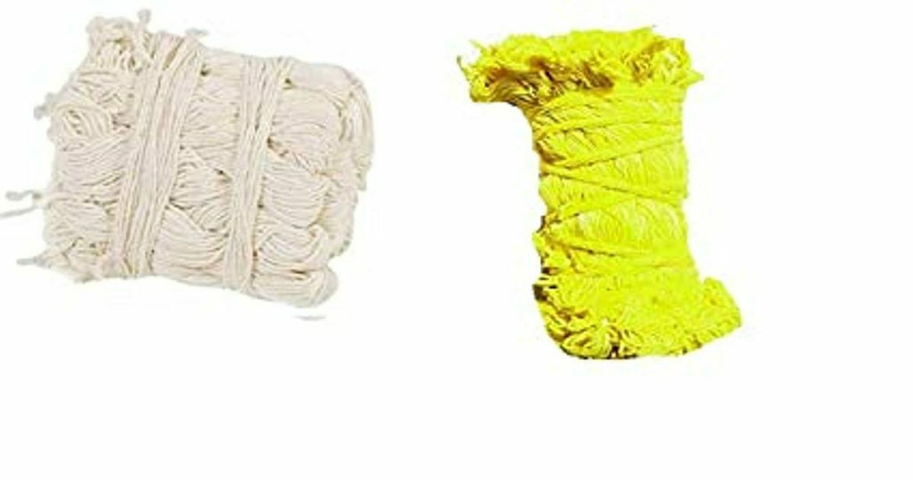 set of 2 yellow and white janeu thread traditional Hindu pooja puja Religious