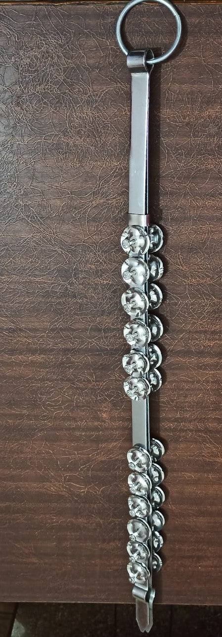36" Chimta & 18" Khartal Musical Instrument Combo – Traditional Hand Percussion Set