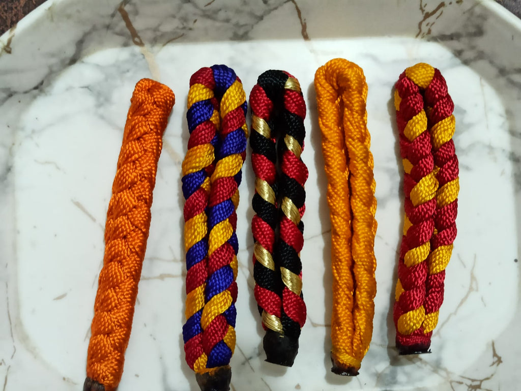 New 5 Pcs Multicolour kaal bhairav ji Wrist Band Hindu Religious Pooja Banaras Fashion  Puja