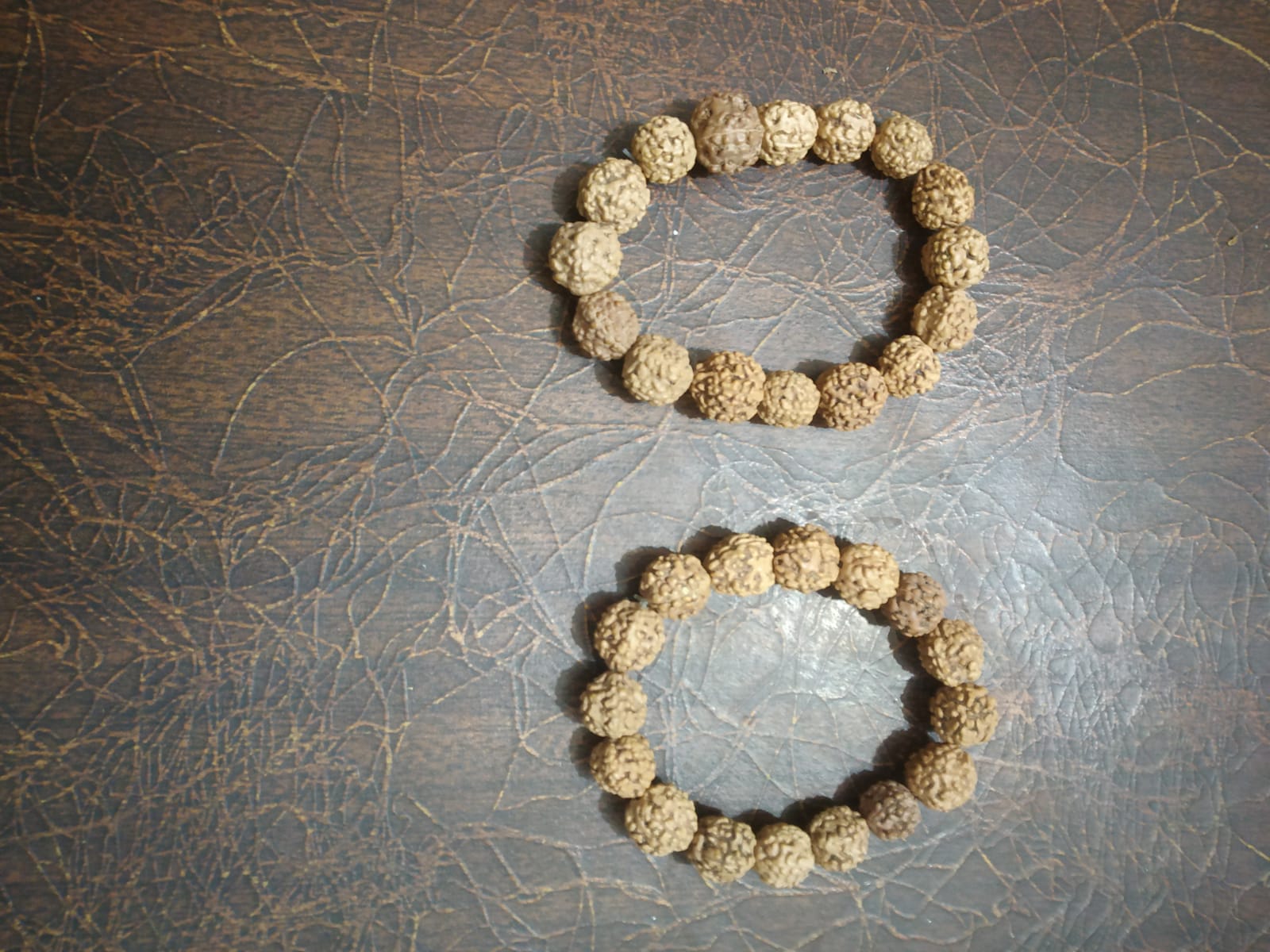 Set of 2 Rudraksha Bracelets Stylish Spiritual Wear Religious Hindu Faishon