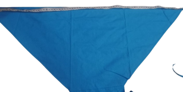 Blue Cotton Langota Koupean Traditional Outfits Yoga Sports Workout Handcrafted Banaras