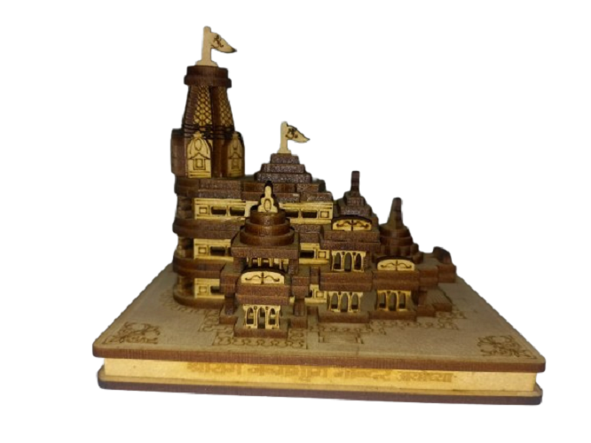SRI RAM TEMPLE SIZE 4.3 INCH HAND CARVED REPLICA HINDU PUJA RELIGIOUS DECOR GIFT