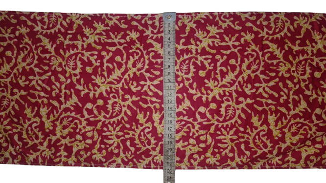 Printed Langota Soft Cotton Red and White  Sports Yoga  Workout Traditional Handcrafted Koupean Fashion Banaras