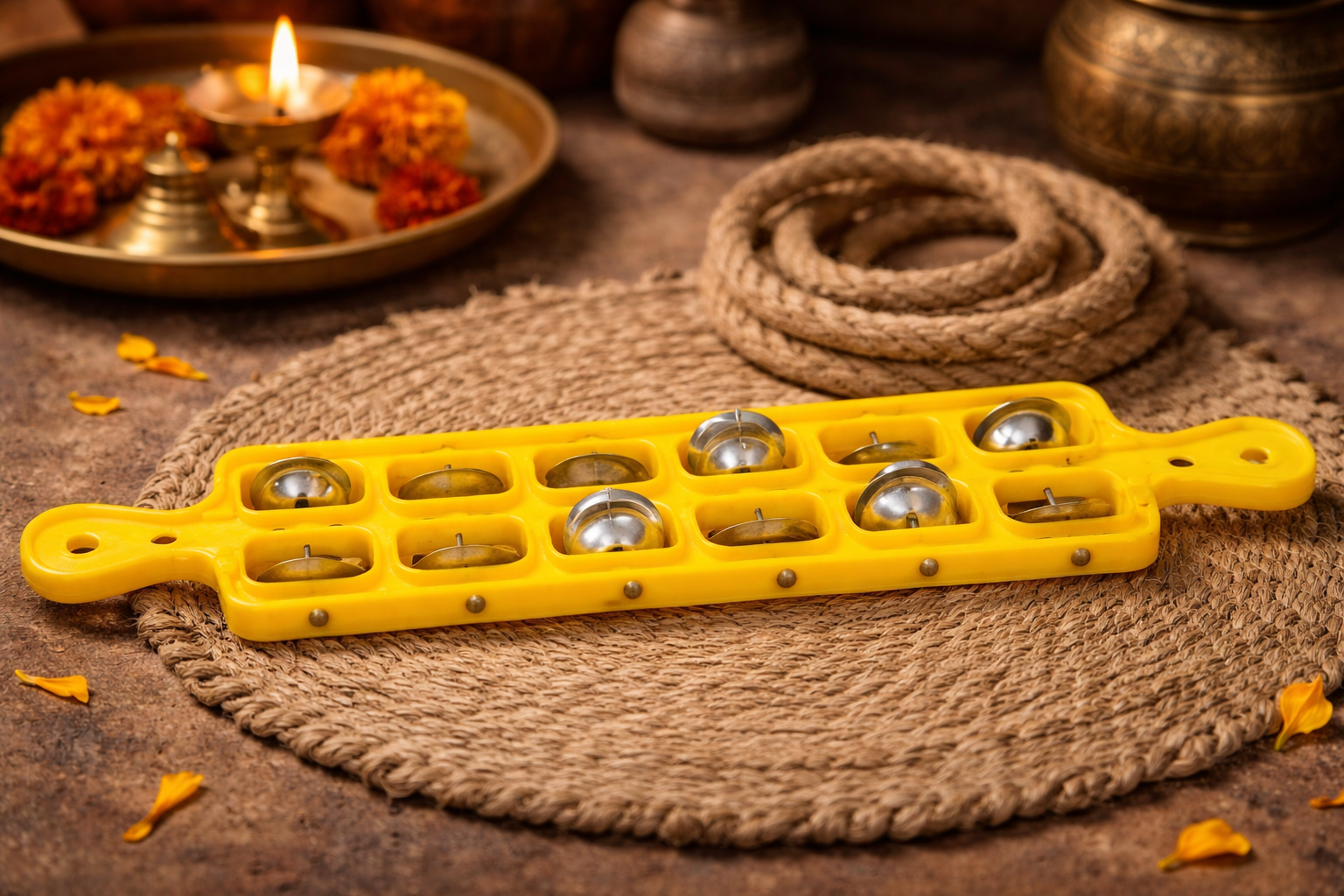 New 18" Fibre Khartal  Hand Musical Percussion Khartal Fiber Instruments Handcrafted Banaras