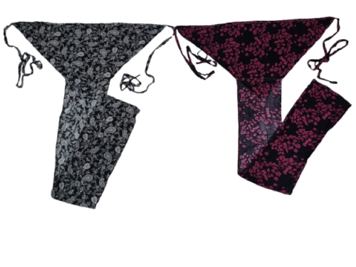 Pair of soft cotton Langota printed green and printed black and pink different  design Handcrafted Traditional Yoga Workout Sports Underwear Banaras