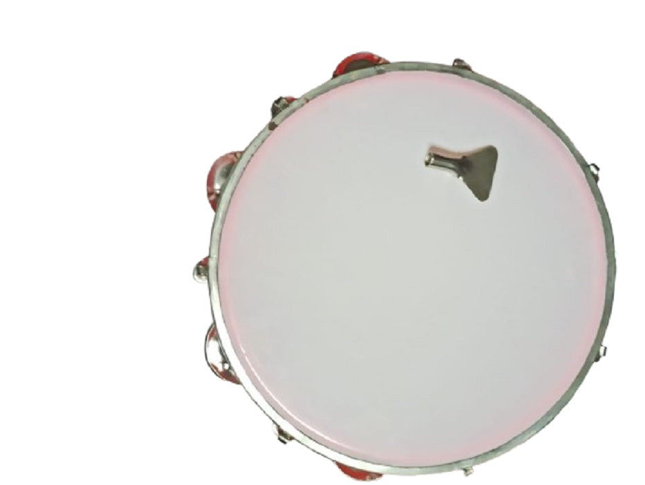 New 8" Dafli Musical Instrument Hand Percussion Indian Music Tambourine Handcrafted Banaras