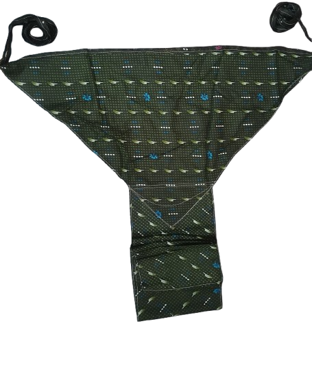Set of 3 soft cotton langota brown, chocolaty and green different print and design Handcrafted Traditional Yoga Workout Sports Underwear Bananas
