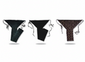 Set of 3 soft cotton langota dark  green,black and Chocolaty different design and print Handcrafted Traditional Yoga Workout Sports Underwear Banaras