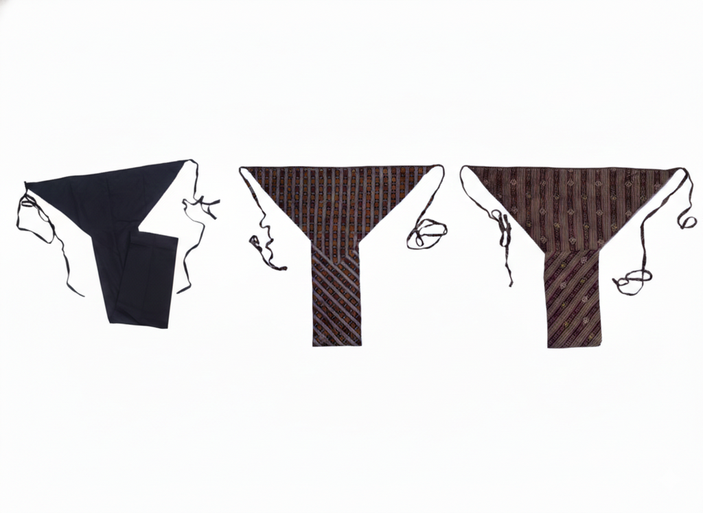 Set of 3 soft cotton langota black and browny different print and design for female sports Yoga Lingerie Workout Traditional Koupean
