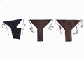 Set of 3 soft cotton langota black and browny different print and design for female sports Yoga Lingerie Workout Traditional Koupean
