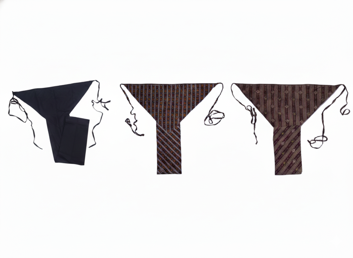 Set of 3 soft cotton langota black and browny different print and design for female sports Yoga Lingerie Workout Traditional Koupean