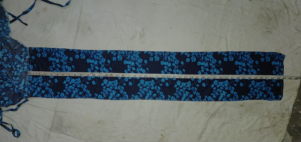 Blue and black  Cotton Yoga workout Traditional koupean Handcrafted Banaras