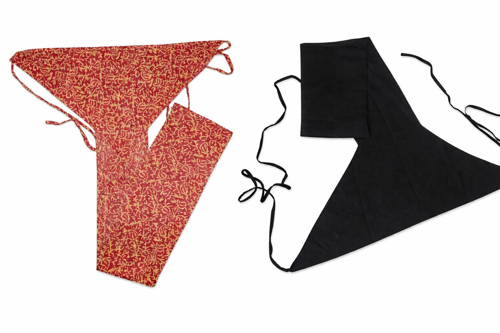 Pair of cotton langota printed red and black different design Handcrafted Tradirional Yoga Workout Sports Underwear Banaras
