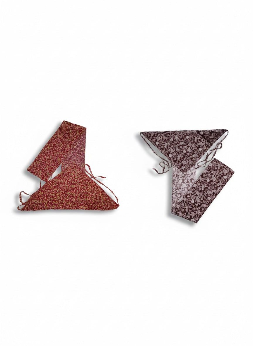 Pair of soft cotton langota printed maroon and red different design Handcrafted Traditional Yoga Workout Sports Underwear Banaras