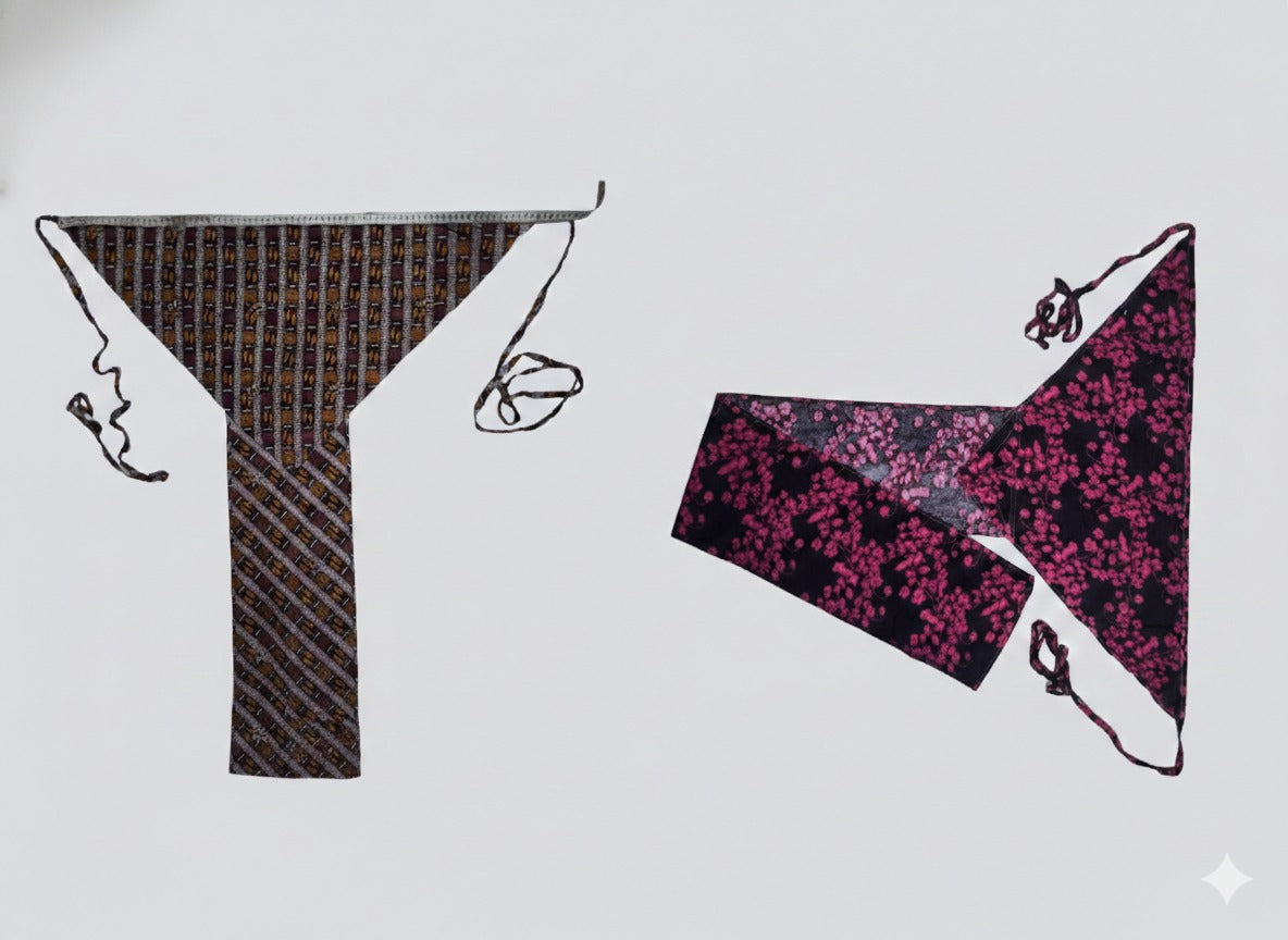 Pair of soft cotton langota printed brown and black and pink different design Handcrafted Traditional Yoga Workout Sports Underwear Banaras