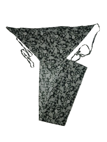 Printed Langota Soft Cotton Green and White For Women  Sports Yoga Lingerie Workout Traditional Koupean Handcrafted Banaras