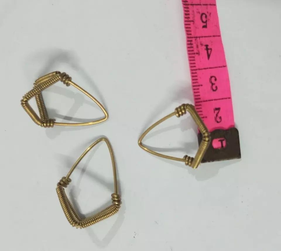 New 3 Pcs double  wire Brass Special Mizrab Meezrab Mijrab Professional  Musical instrument sitar