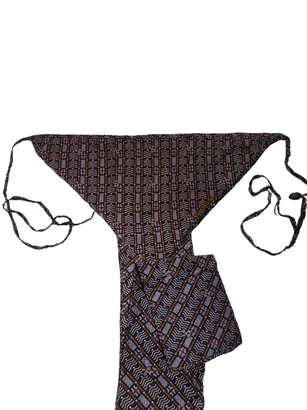 Printed Langota Cotton  check brown Traditional Handcrafted  Sports Yoga Workout  Koupean Banaras