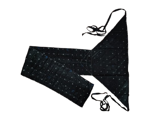 Pair of soft cotton langota printed blue and black and dark green different print and design Handcrafted Traditional Yoga Workout Sports Underwear Bananas