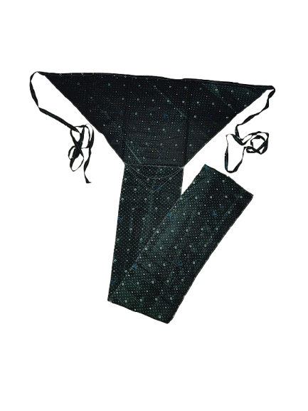 Pair of soft cotton langota printed blue and black and dark green different print and design Handcrafted Traditional Yoga Workout Sports Underwear Bananas