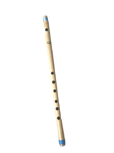 New Scale C 20" Bamboo Flute Bansuri Musical Handmade Instrument Natural Woodwind Set From Banaras