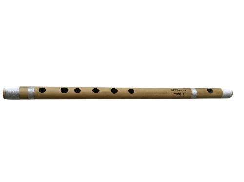 New Scale G Sharp 25" Bamboo Flute Bansuri Musical Handmade Instrument Natural Woodwind Set From Banaras