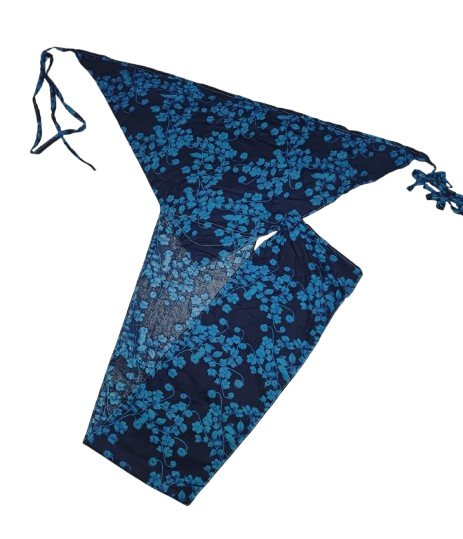 Blue and black  Cotton Yoga workout Traditional koupean Handcrafted Banaras