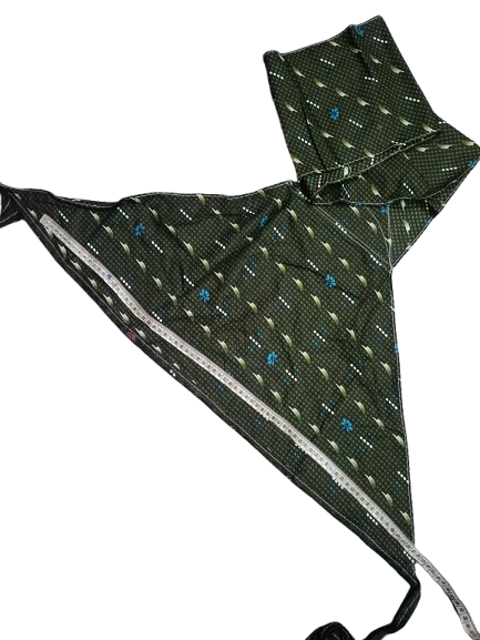 Green cotton langota printed yoga workout traditional Banaras Designer Handcrafted