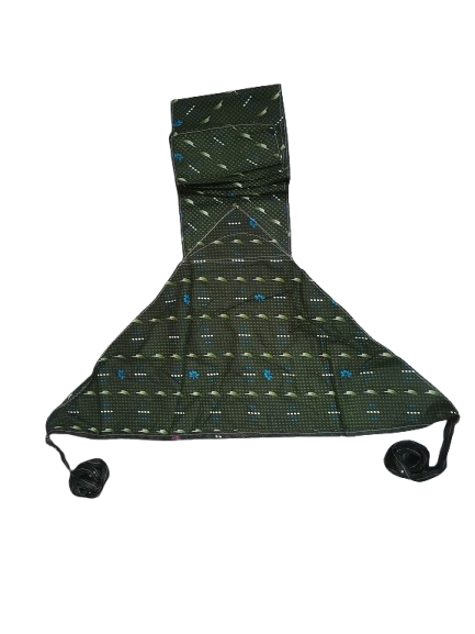 Green cotton langota printed yoga workout traditional Banaras Designer Handcrafted